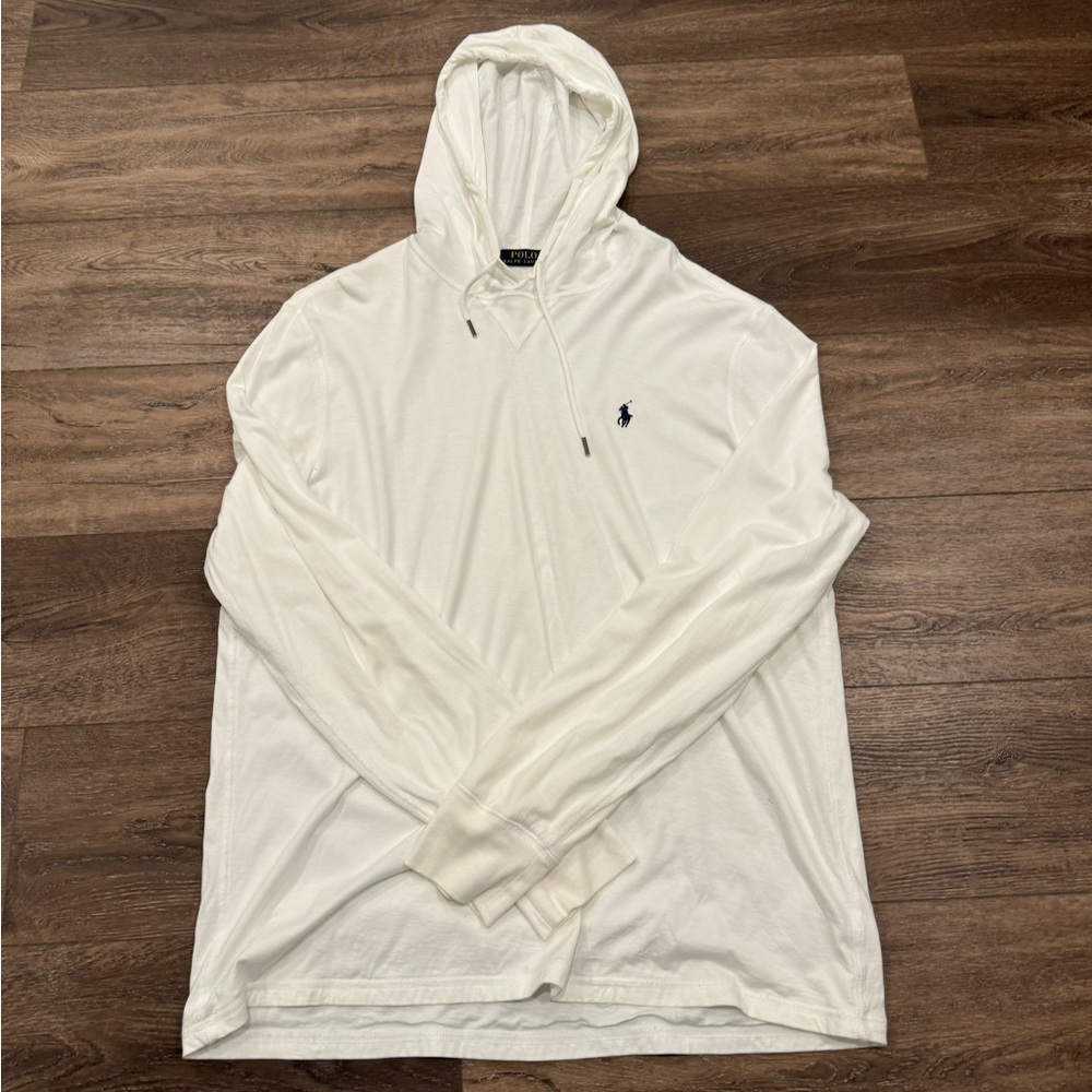 Men’s Ralph Lauren hooded t-shirt white size XL